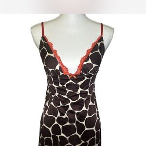 Victoria's Secret Brown and Orange Giraffe Slip